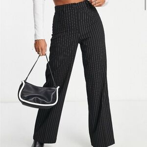 Pinstripe Slouchy Dad Tailored Pants